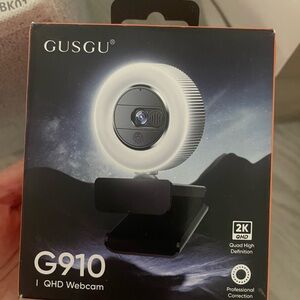 HD LED light ring webcam